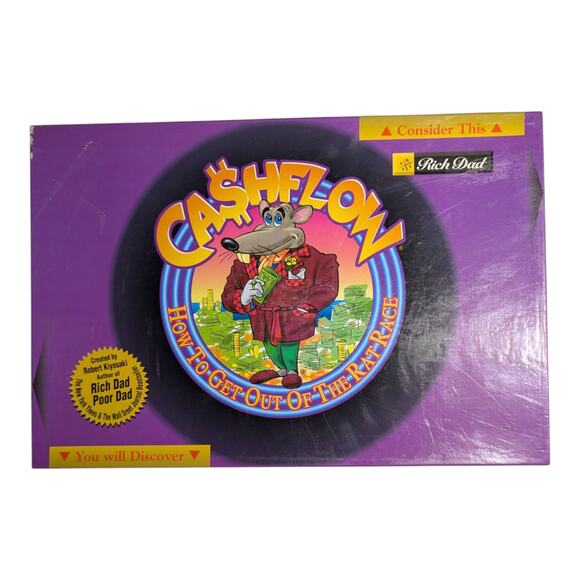 Cashflow 101 Rich Dad Poor Dad Robert Kiyosaki Investment Board Game Complete - Picture 1 of 5